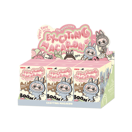 THE MONSTERS (Labubu) Exciting Macaron Vinyl Face Series Blind Box Лабубу Поп Март Коробка сюрприз THE MONSTERS (Labubu) Exciting Macaron Vinyl Face Series Blind Box Лабубу Поп Март Коробка сюрприз
