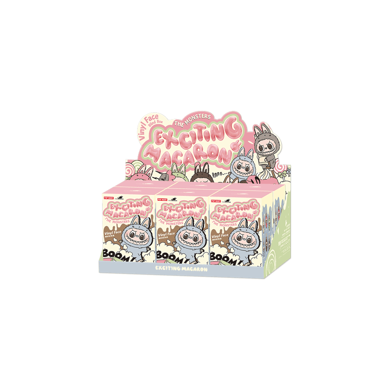 THE MONSTERS (Labubu) Exciting Macaron Vinyl Face Series Blind Box Лабубу Поп Март Коробка сюрприз