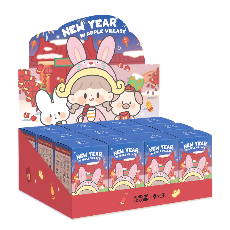 zZoton New Year In Apple Village Series Blind Box