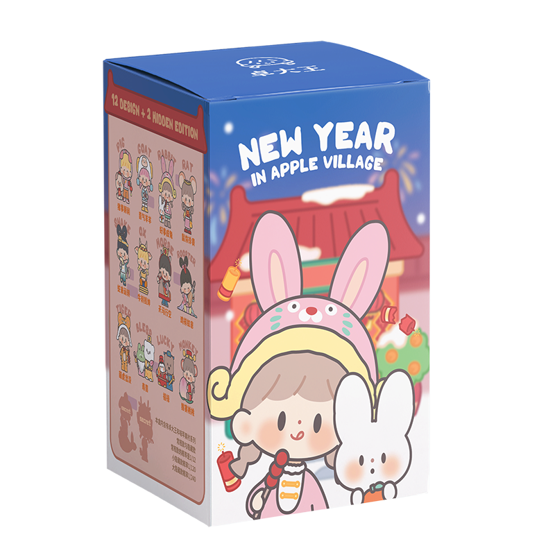 zZoton New Year In Apple Village Series Blind Box